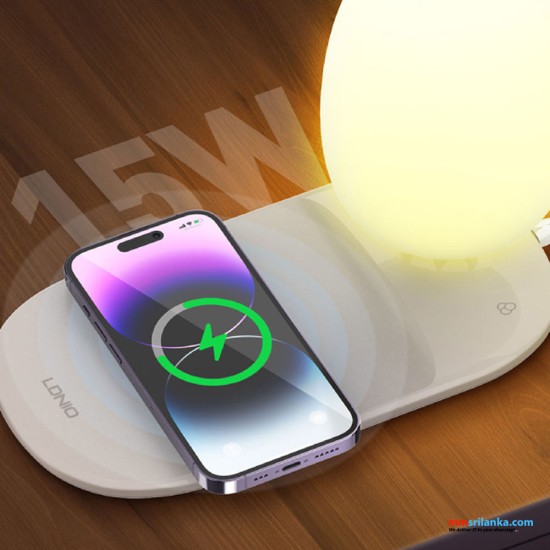 LDNIO Y3 LED desk Lamp with Fast wireless charging Landscape night lamp